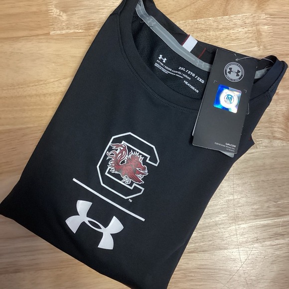 Mens Under Armour South Carolina Gamecocks Long Sleeve Performance Top -XXL- New - Picture 1 of 10